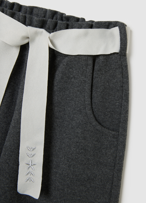 OVS Kids Pantaloni Gabardin Gri Deschis Fete 3-10 Ani [3]