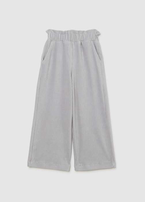 OVS Kids Pantaloni Gabardin Gri Fete 3-10 Ani [1]