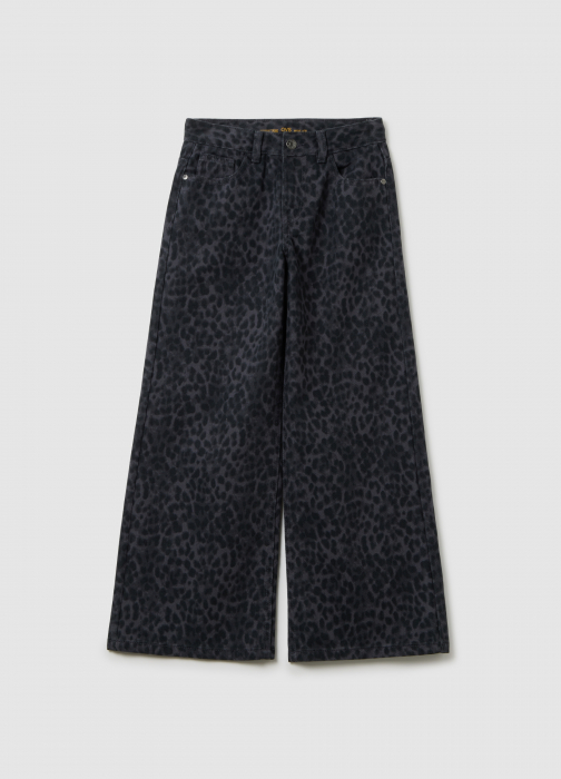 OVS Kids Pantaloni Gabardin Gri/Negri Fete 10-15 Ani [4]
