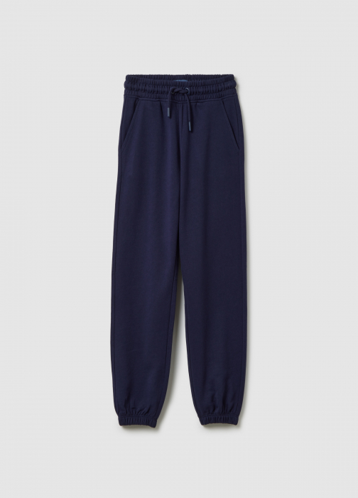 OVS Kids Pantaloni Gabardin Maritime Blue Fete 3-10 Ani [1]