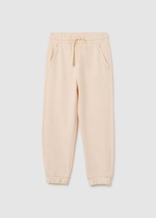 OVS Kids Pantaloni Gabardin Vanilla Cream Fete 3-10 Ani [1]
