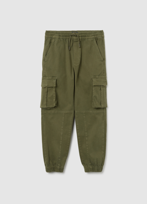 OVS Kids Pantaloni Gabardin Winter Moss Baieti 10-15 Ani [1]