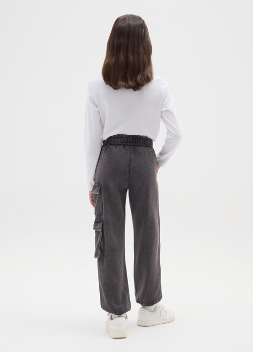 OVS Kids Pantaloni Sport Gri Inchisi Fete 10-15 Ani [2]