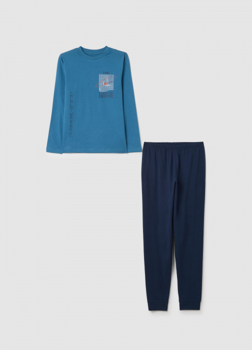 OVS Kids Pijama Blue/Lt Blue Baieti 10-15 Ani [1]