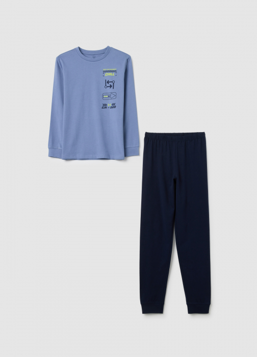 OVS Kids Pijama Blue/Lt Blue Baieti 10-15 Ani [1]