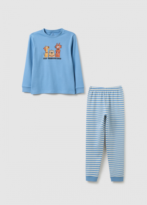 OVS Kids Pijama Blue/White Baieti 3-10 Ani [1]