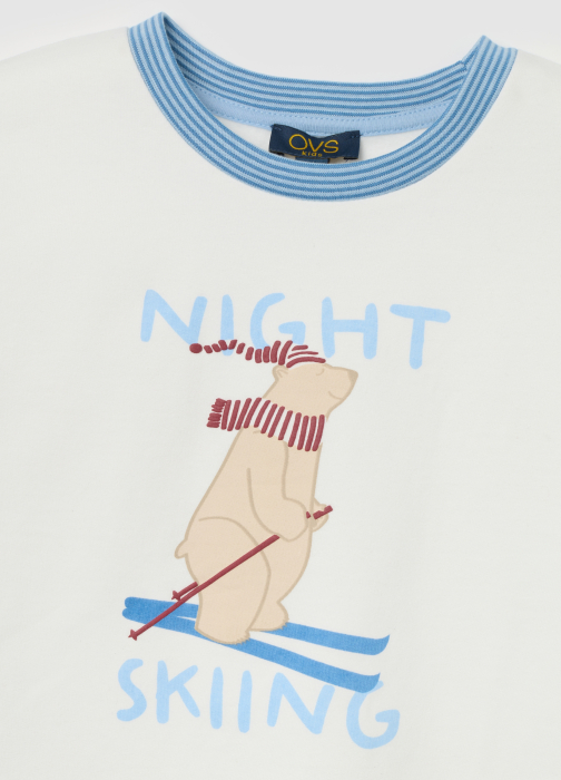 OVS Kids Pijama Off-White/Lt Blue Baieti 3-10 Ani [3]