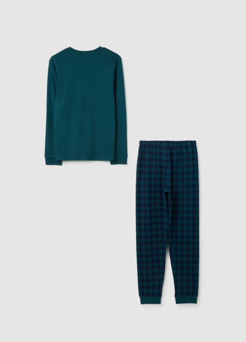 OVS Kids Pijama Verde-Blue Baieti 10-15 Ani [2]