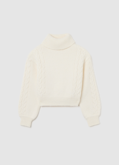 OVS Kids Pulover Alb Fete 10-15 Ani [1]