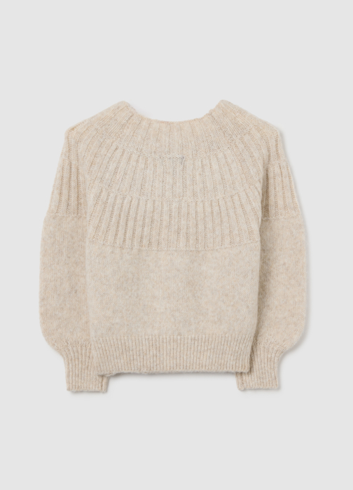 OVS Kids Pulover Beige Melange Fete 3-10 Ani [2]