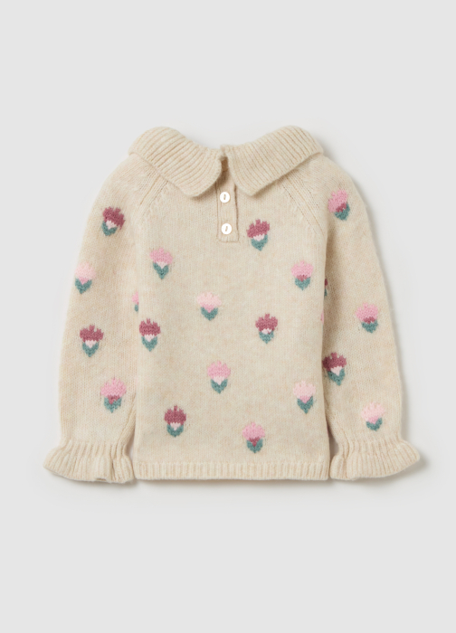 OVS Kids Pulover Beige Melange Fete 9-36 Luni [2]