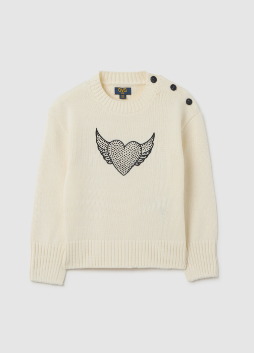 OVS Kids Pulover Blanc De Blanc Fete 3-10 Ani [1]