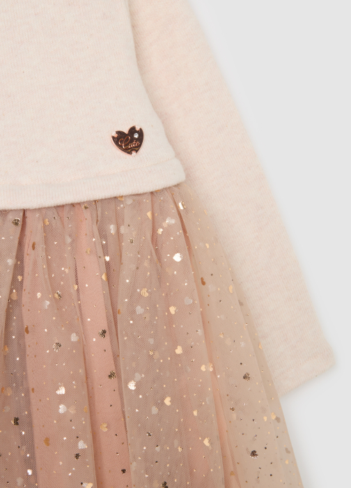 OVS Kids Rochie Vanilla Cream Fete 9-36 Luni [3]
