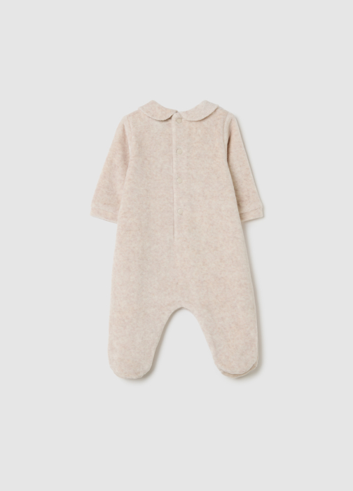 OVS Kids Salopeta Beige Melange Baieti 0-9 Luni [2]