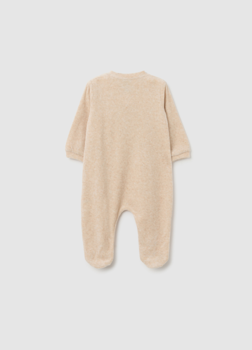 OVS Kids Salopeta Beige Melange Baieti 0-9 Luni [2]