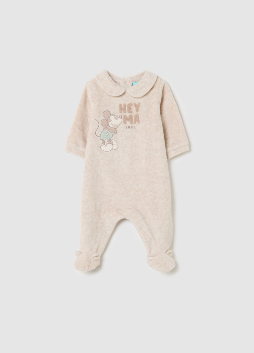 OVS Kids Salopeta Beige Melange Baieti 0-9 Luni [1]