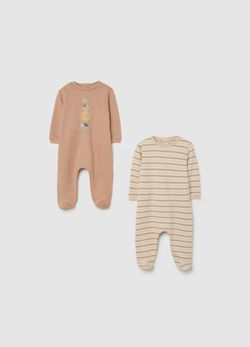 OVS Kids Salopeta-Pijama Roz/Pudra Baieti 9-36 Luni [1]