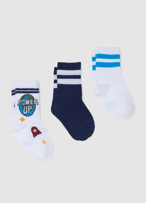 OVS Kids Set Ciorapi White/Blue  Baieti 10-15 Ani [1]