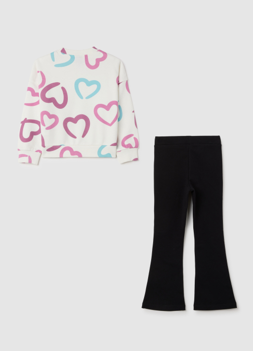 OVS Kids Set Hanorac+Jogger Blanc De Blanc Fete 3-10 Ani [2]