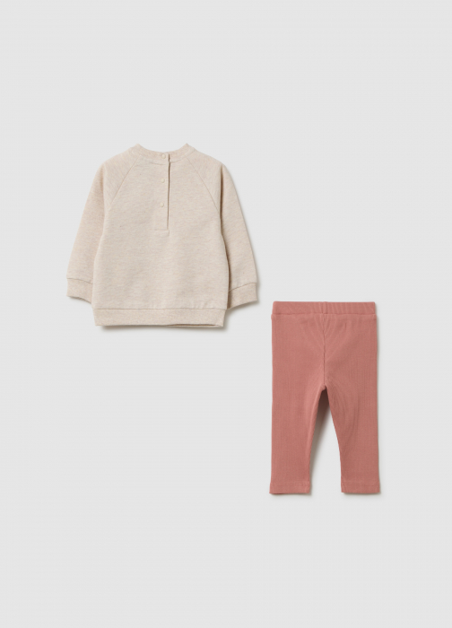 OVS Kids Набор Платье+Легинсы Для Девочек Beige Melange 0-9 Месяцев [2]