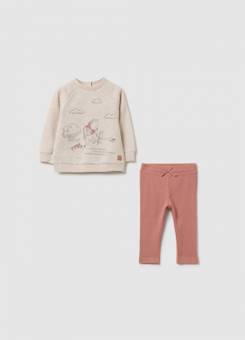 OVS Kids Набор Платье+Легинсы Для Девочек Beige Melange 0-9 Месяцев [1]