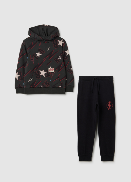 OVS Kids Set Sport Gri/Negru Baieti 3-10 Ani [1]