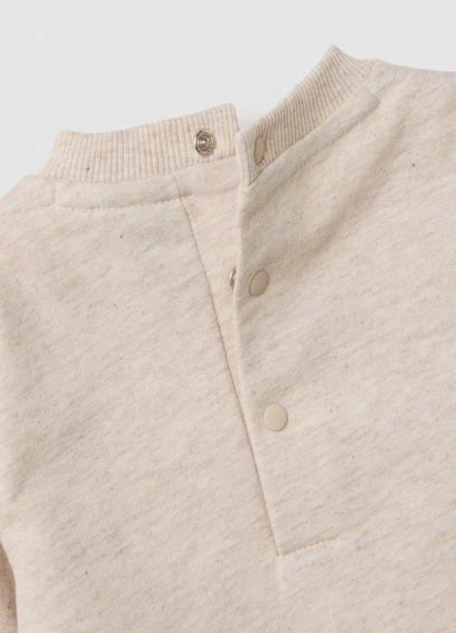 OVS Kids Set Tricou + Pantaloni Beige Melange Baieti 0-9 Luni [3]