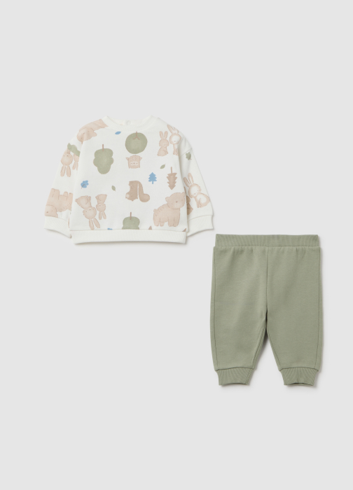 OVS Kids Set Tricou + Pantaloni Seagrass Baieti 0-9 Luni [1]