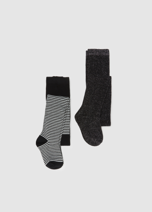 OVS Kids Колготки Для Девочек Black-Striped White 3-10 Лет [1]