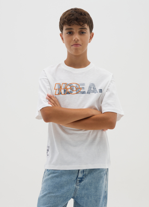 OVS Kids Tricou Lucent White Baieti 10-15 Ani [1]