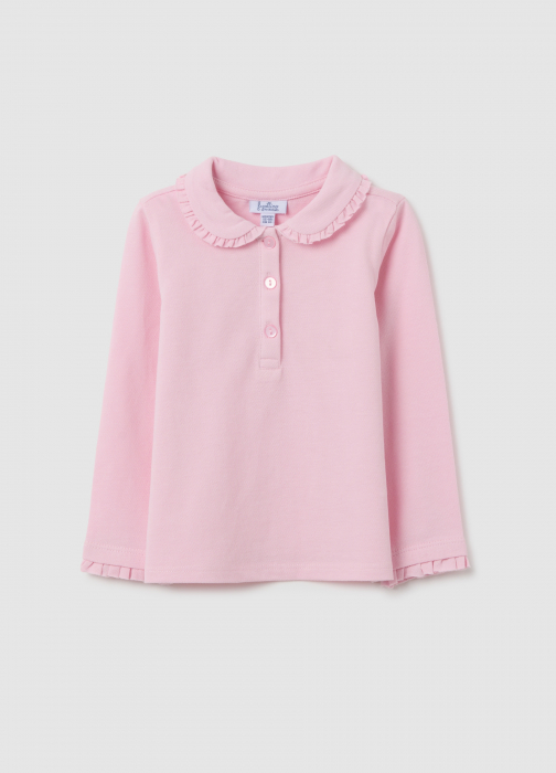 OVS Kids Tricou Polo Maneca Lunga  Roz Fete 9-36 Luni [1]