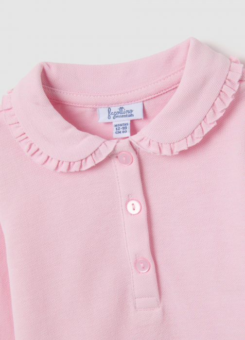 OVS Kids Tricou Polo Maneca Lunga  Roz Fete 9-36 Luni [3]