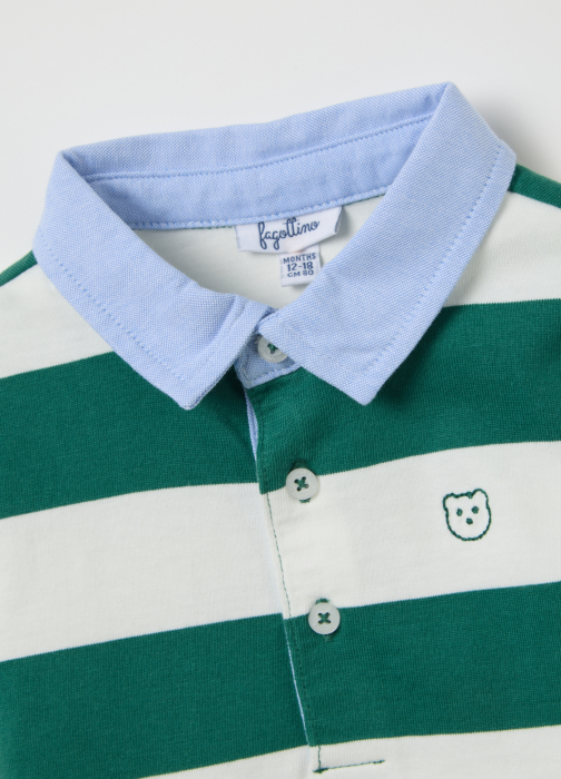 OVS Kids Tricou Polo Maneca Lunga  Stripes Baieti 9-36 Luni [3]