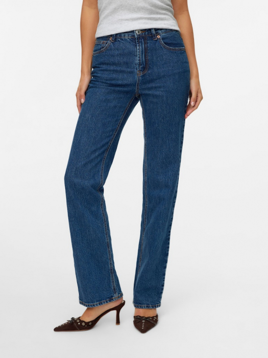 VERO MODA Blugi Dark Blue Denim Tessa Straight Femei [4]
