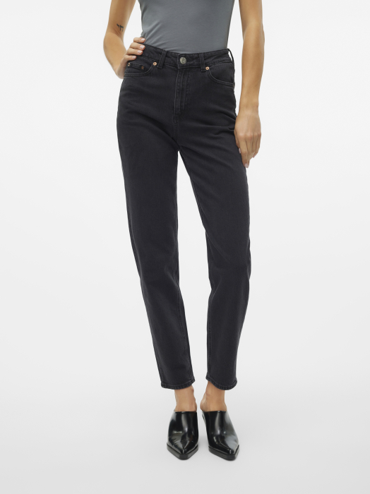 Vero Moda Женские Джинсы Тёмные Серые TESSA Mom [3]