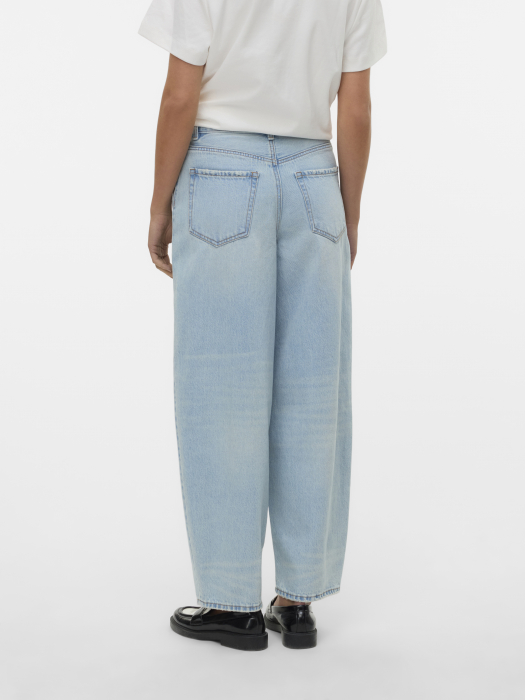 Vero Moda Blugi Albastri Deschisi BILLIE Barrel Femei [2]