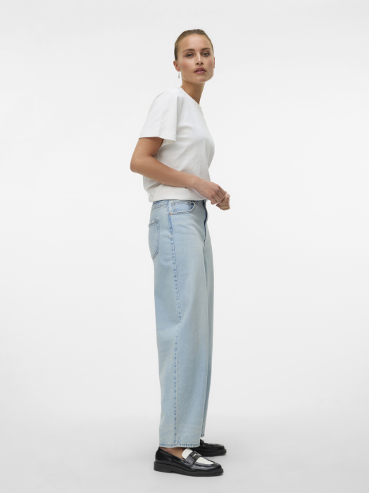 Vero Moda Blugi Albastri Deschisi BILLIE Barrel Femei [3]