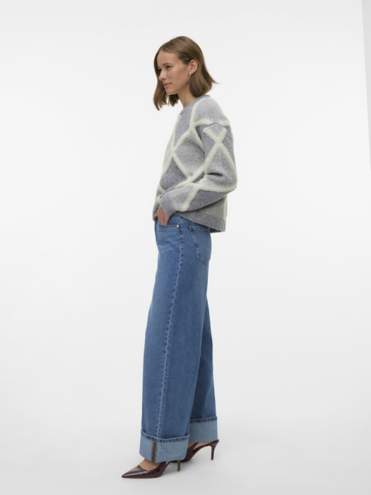 VERO MODA Blugi Medium Blue Denim Rae Straight Femei [2]