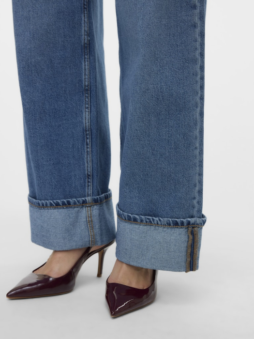 VERO MODA Blugi Medium Blue Denim Rae Straight Femei [3]