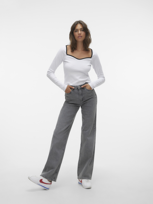 Vero Moda Blugi Gri Deschis TESSA Wide Femei [2]