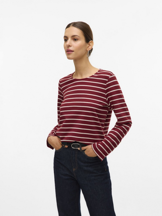 VERO MODA Bluza Gri/Bordo  Femei [1]