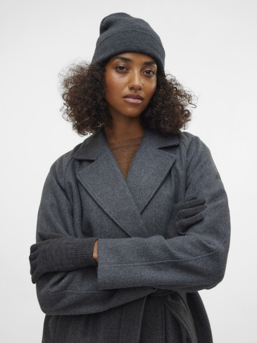 VERO MODA Женская Шапка Dark Grey Melange  [2]