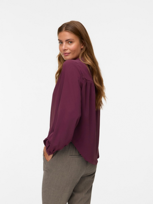 VERO MODA Женская Рубашка Бордо  [2]