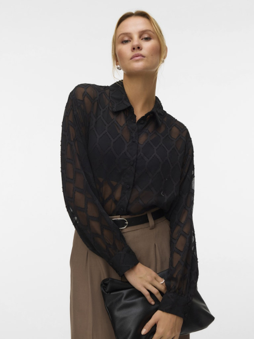 VERO MODA Camasa Neagra  Femei [2]