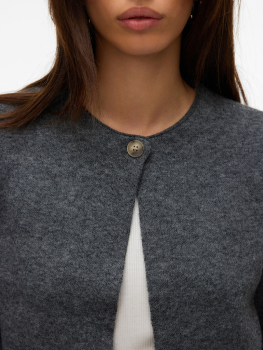 VERO MODA Cardigan Dark Grey Melange  Femei [4]