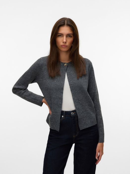 VERO MODA Cardigan Dark Grey Melange  Femei [2]