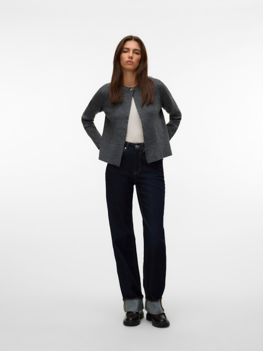 VERO MODA Cardigan Dark Grey Melange  Femei [1]
