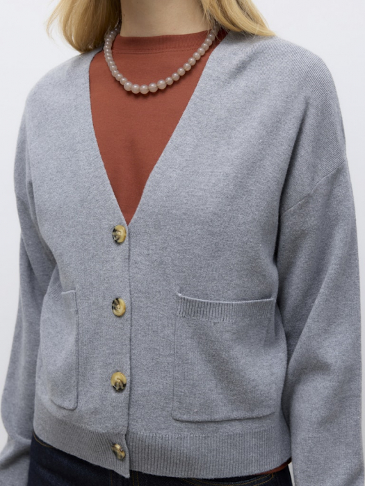 Vero Moda Кардиган Gri Deschis  [5]