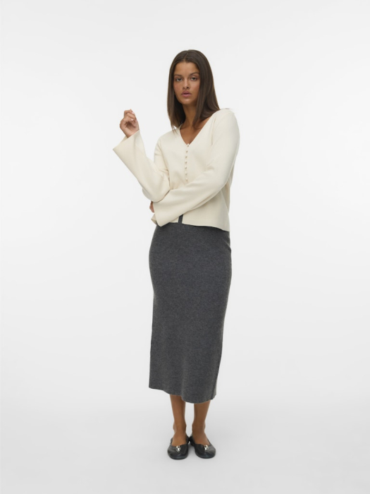 VERO MODA Fusta Gri Deschis  Femei [1]