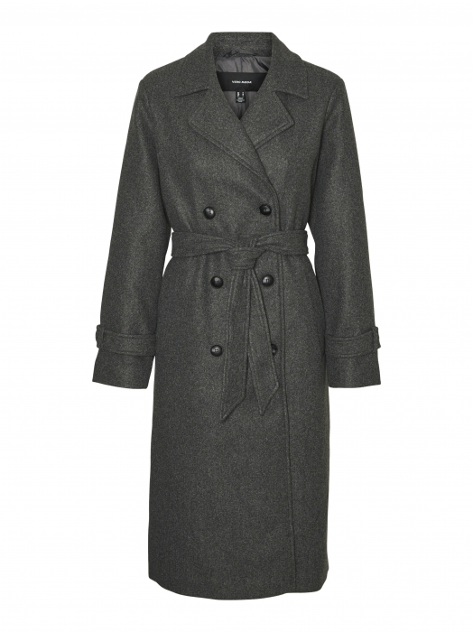 VERO MODA Palton Dark Grey Melange  Femei [7]